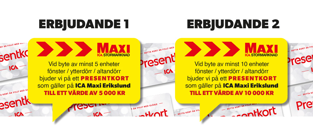 Erbjudande ICA Maxi Erikslund